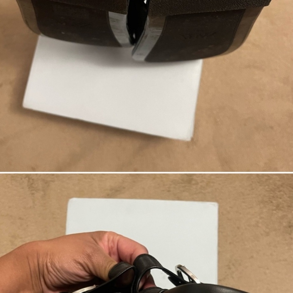 Zara Black Sandals with Wide Straps and Decorative Buckles - Picture 2 of 4